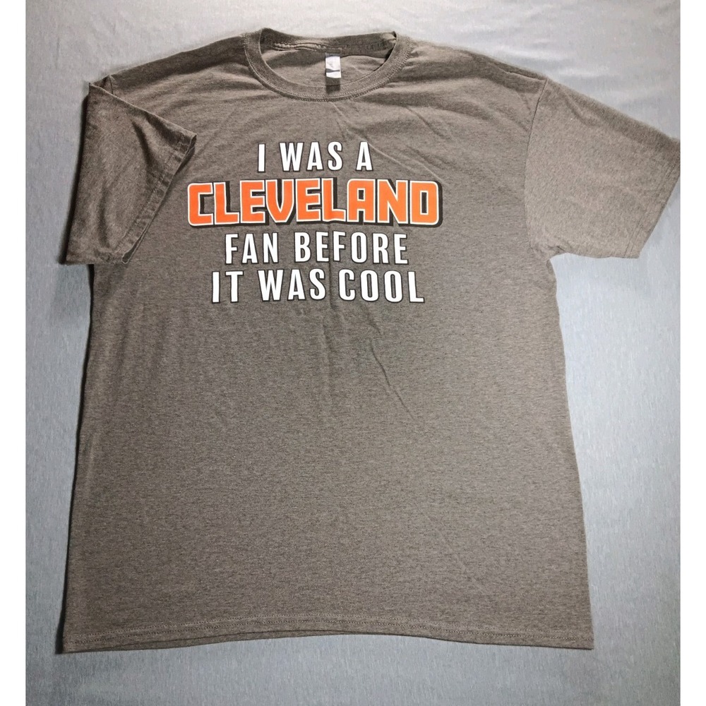 Jerzees Cleveland Browns NFL T-Shirt Mens Large Brown Tri-Blend Football Graphic